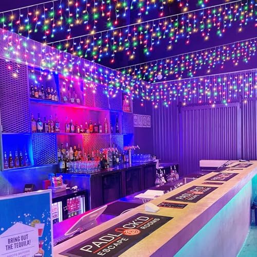 16.5FT 200 LED Icicle Lights for Outside, Multicolor Christmas Lights - Image 6
