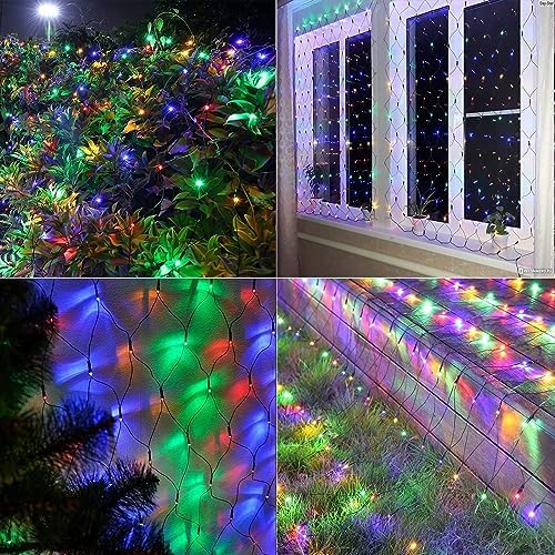 iBaycon 4FT x 6FT Christmas Net Lights Outdoor Mesh Light, Multicolor - Image 6