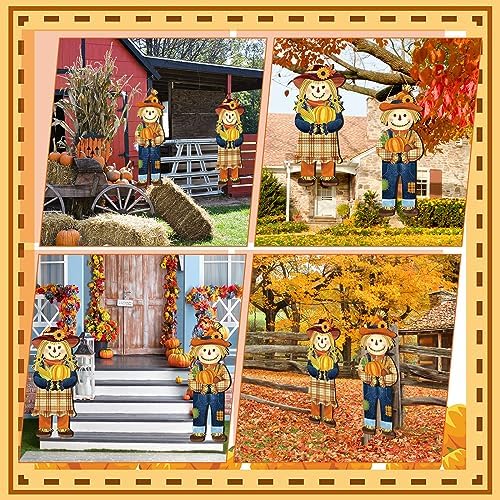 Barydat 2 Pcs Fall Welcome Sign for Front Porch Thanksgiving Decor Outdoor - Image 6