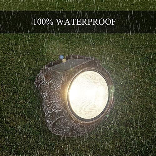 EiGreen Solar Garden Rock Lights Outdoor, 2 Pack 10 LED Waterproof Solar Powered Rock Light，Yard Landscaping Spotlights, for Indoor and Outdoor Decoration - Image 5