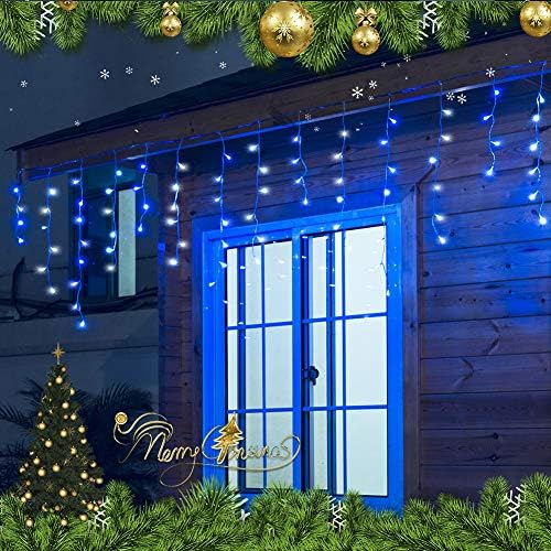 Christmas Icicle Lights Outdoor,300 LED 33FT Hanging String Lights - Image 3
