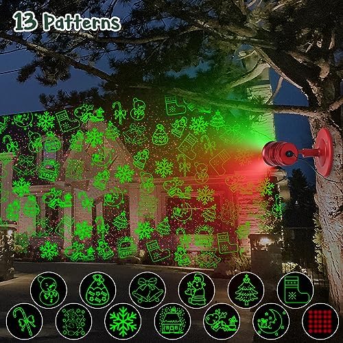 Limited Edition Christmas Projector Lights Outdoor, Special Edition Waterproof Christmas Laser Lights with Remote Control for Indoor Outdoor Garden Roof Xmas Party Decoration - Image 6