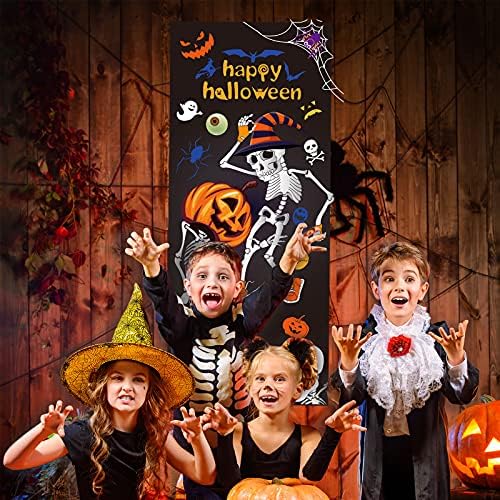 Breling 72x30 Inch Halloween Door Cover Decorations, Skeletons Style - Image 3