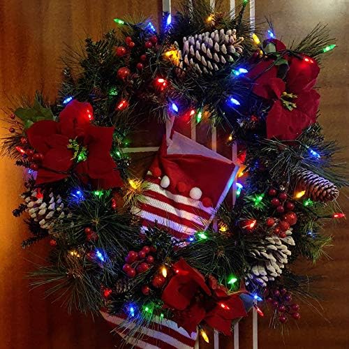 woohaha Christmas Lights Multicolor,2PACK Total 200Count 46FT Green Wire - Image 3