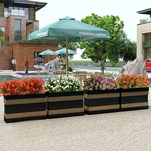 RECUTMS Artificial Fall Mums Outdoor Flower UV Resistant Fake Plastic Plant - Image 5