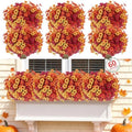 Powbrace 60 Pack Artificial Fall Flowers Mums for Outdoor Indoor (Fall Mix) by Powbrace