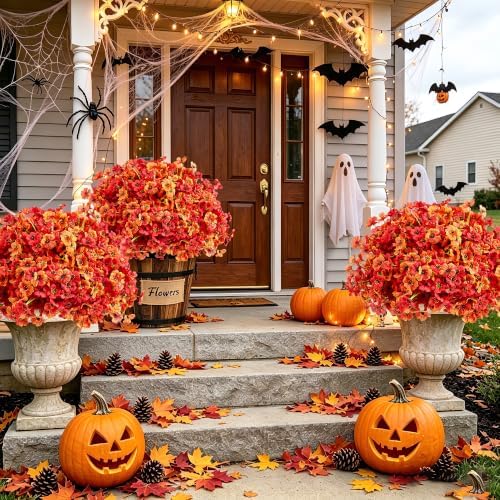 16 Bundles Artificial Fall Flowers for Outdorors - Image 5