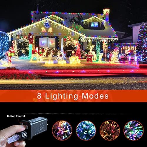 (New) Outdoor Christmas Lights, Christmas Decorations, 320 LED String Lights with 8 Light Modes Waterproof for Outdoor Christmas Tree, New Year, Yard, Holiday Decorations (Multicolor) - Image 3