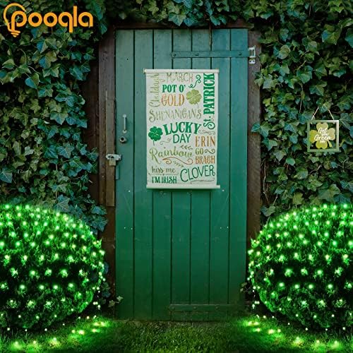 Pooqla Green Net Lights, 21x 5ft Halloween Bush Lights Outdoor Green Wire - Image 6