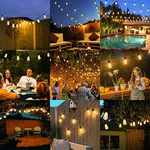 Brightever 120FT Outdoor String Lights 62 Bulbs, Waterproof Patio Lights - Image 7
