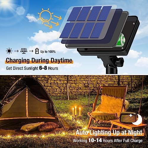 btfarm 8 Pack Solar String Lights Outdoor, Total 264FT 640LED Fairy Lights - Image 2