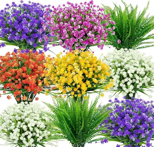 Ouddy Decor 24 Bundles Artificial Flowers for Outdoors Decor, Mixed Color by OuddyDecor