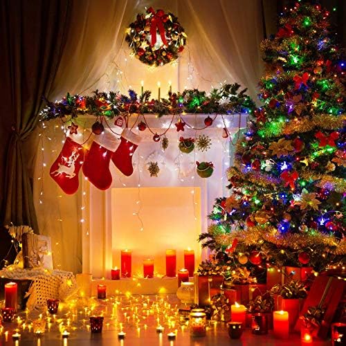 Minetom Clear Christmas Lights 2 Pack 20 Feet 100 Counts Multicolor - Image 4