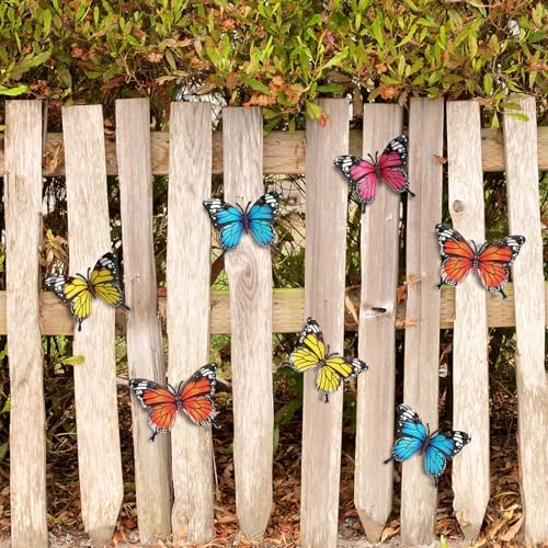 4 Pcs Metal Butterfly Decorations, 6.7'' Butterfly Wall Hanging Decor - Image 5