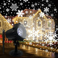 Christmas Snowflake Projector Lights Outdoor - Weatherproof LED Snowfall Projection, Landscape Decorative Light for Xmas & Halloween Holiday Party, Garden, Home & Wedding Indoor Decorations by AURPUKAR