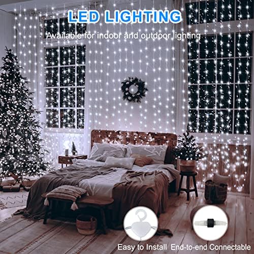 600 LED Curtain Lights 20Ftx10Ft Dual Color Changing Lights with Remote - Image 3