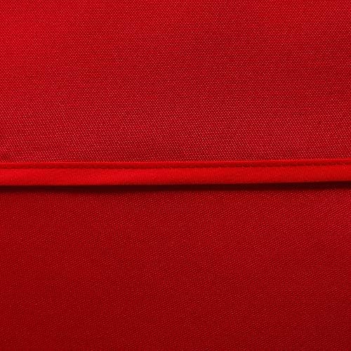 LUSHVIDA Square Outdoor Tablecloth with Umbrella Hole 54x54 Inch Red - Image 5
