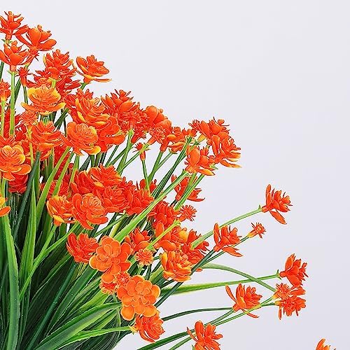 AGIRL Artificial Fall Flowers Fake Mums Outdoor,Faux Plant Porch Decor Home - Image 3