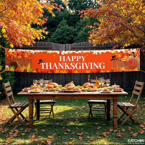 KatchOn Happy Thanksgiving Banner Outdoor 120x20 Inch - Image 7