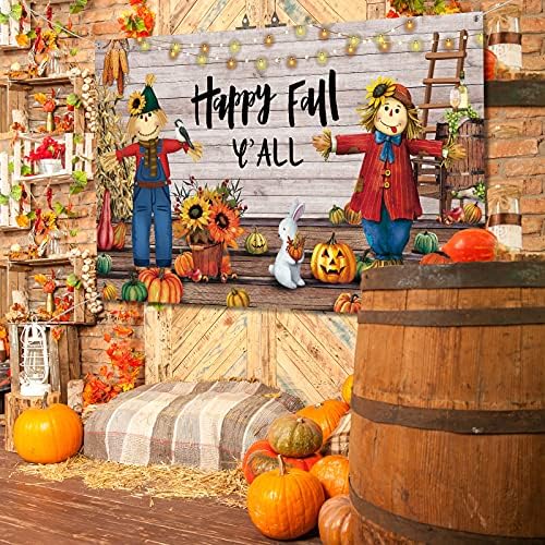 Fall Thanksgiving party Backdrop Extra Large Thanksgiving Decorations Outdoor Yard Banners Fall Thanks Harvest Photography Backdrop Party Supplies for Autumn Decor, 72.8 x 43.3 Inch - Image 4