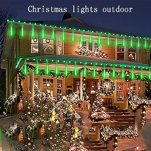 Green Meteor Shower Lights for Halloween Christmas Alien Decoration Outdoor - Image 4