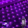woohaha Purple 192LED 9.8ftx6.6ft Halloween String Net Lights for Bushes by Woohaha