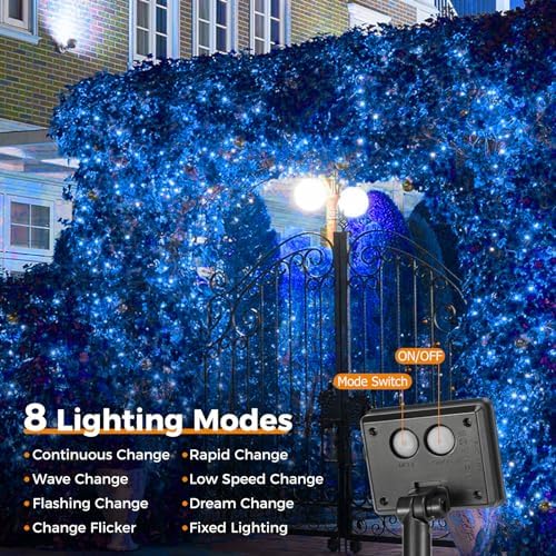 btfarm 4 Pack Solar String Lights Outdoor, Total 132FT 320LED Fairy Lights - Image 4