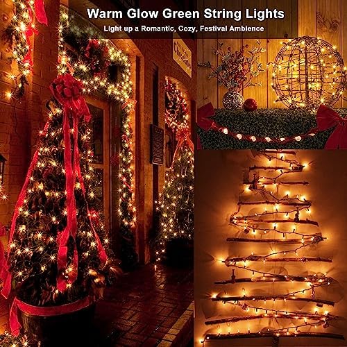 BrizLabs Clear Christmas Lights Outdoor 300 Count Incandescent Light String - Image 4