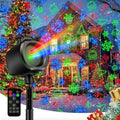 Christmas Light Projector Outdoor, 2-in-1 Holiday Projector with 4 Slides by Jepwe