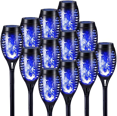 Toodour Solar Torch Flame Lights, 12 Pack Solar Halloween Lights Outdoor by Toodour