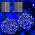Solar Christmas String Lights, Blue 200Led, Outdoor Waterproof by YAOZHOU