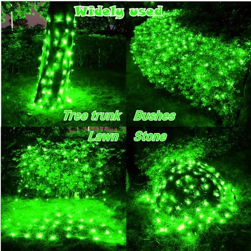 Meteds LED Christmas Net Lights Outdoor,120 LED 6ftx4ft Connectable Waterptoof Christmas Lights for Bushes Fence Tree Shrub Yard Garden Outdoor Christmas Decorations(Green) - Image 2