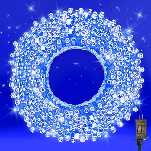 100FT Blue LED Fairy Lights, Connectable Christmas String Lights by WASTROYAL