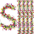 4 Pcs 6 ft Artificial Flowers Wisteria Garland, Multicolor by FineCheer
