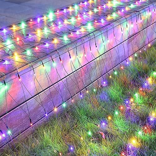 iBaycon 4FT x 6FT Christmas Net Lights Outdoor Mesh Light, Multicolor - Image 4