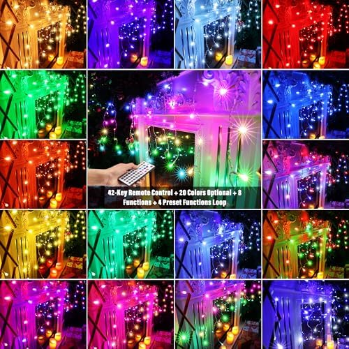 Lomotech 35Ft RGB Color Changing Icicle Lights - Waterproof Christmas Lights with Remote for Holiday, Wedding, Party, Eaves, Outdoor & Indoor Decorations (Non-Connectable) - Image 6