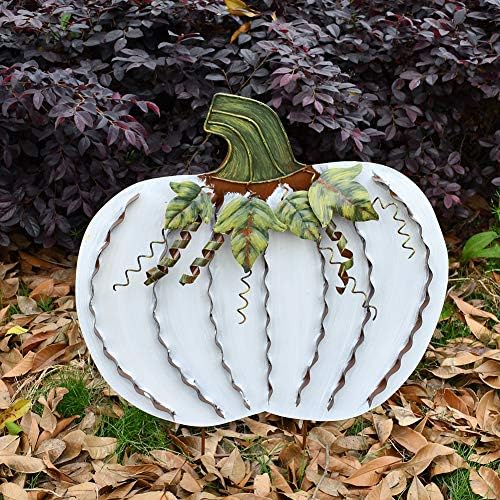 Pumpkin Garden Stake Metal Pumpkin Yard Sign Fall Decor Decorative Pumpkin - Image 2