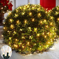 Efunly LED Christmas Net Lights for Bushes Outdoor,100 LED 5ftx5ft Waterproof 8 Modes Connectable Mesh Lights for Bushes,Garden,Yard,Trunk,Outdoor Christmas Decorations by Efunly