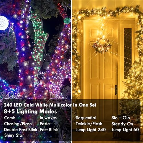 Connectable String Lights Indoor Outdoor Clear Wire | Warm White Christmas Lights | Twinkle Fairy Light Plug in with Timer for Bedroom Classroom Wedding Tree Patio Decor - Image 4