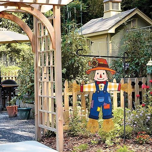 Fall Scarecrow Garden Flag Outdoor Decorations for Outside Double-Sided Printed, Yard Flags House Banner Yard Sign Autumn Winter Thanksgiving Seasonal Decoration 27x 24 Inch - Image 2