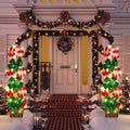 Skylety 2 Sets Christmas Candy Cane Outdoor Decorations with Yard Stake LED by Skylety