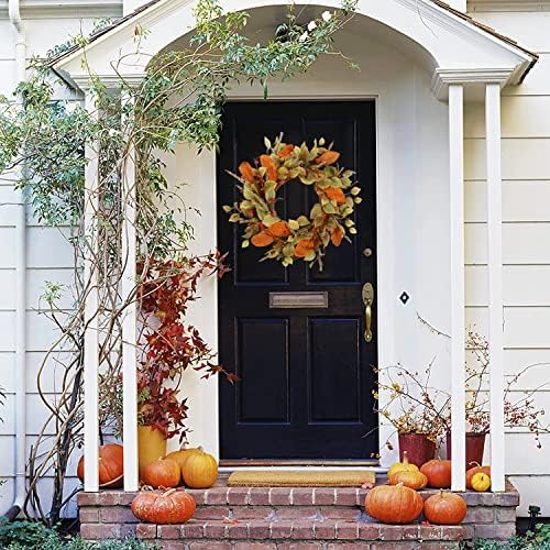 YNYLCHMX 20" Fall Wreath for Front Door, Eucalyptus and Berry Decor - Image 6