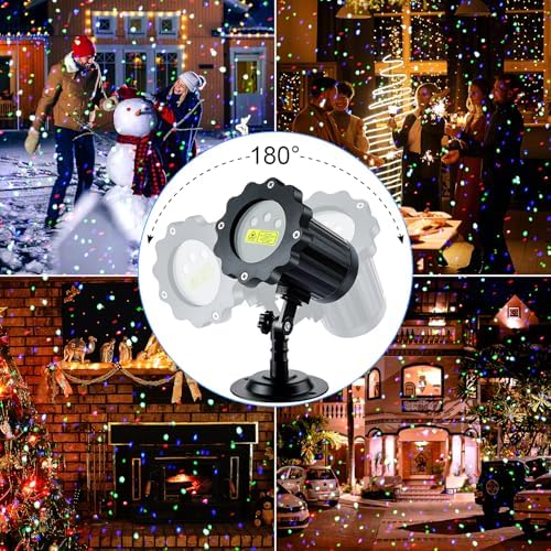 RGB Laser Projector Lights Outdoor, 3 Color Firefly Lights Show - Image 3