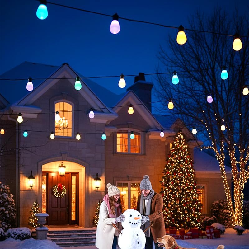 Outdoor String Lights S14, Smart Patio Lights with 15 Shatterproof LED Bulbs, APP & Remote Control, 213 Scene Modes, IP67 Waterproof for Garden, Wedding, Party, Camping - Image 6