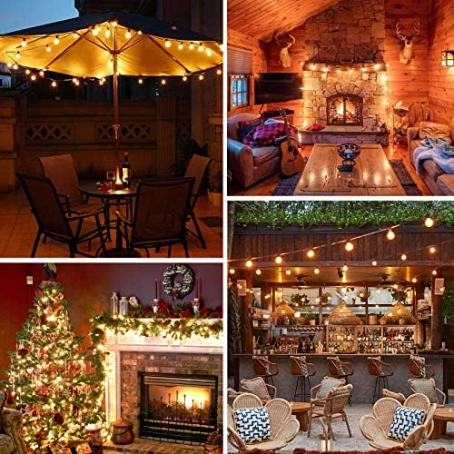 Bosceos 100FT 104 Bulbs G40 LED Globe String Lights Waterproof - Image 3