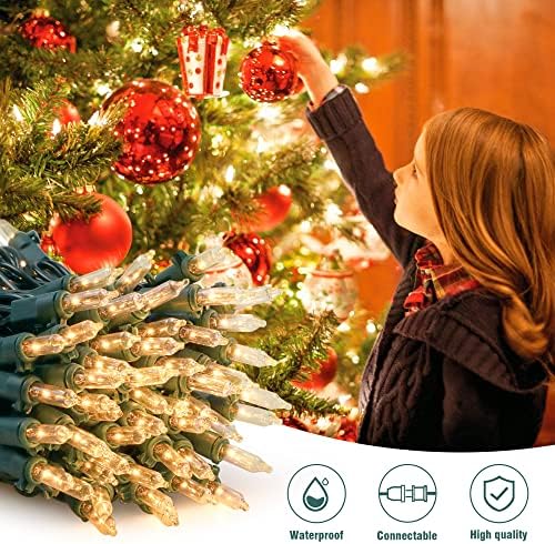 Hopolon 13FT 50 Warm White Christmas Incandescent Mini String Lights 2 Pack - Image 2