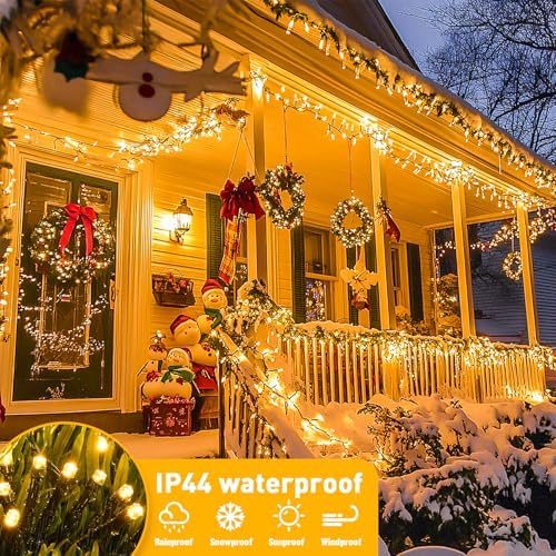 JMEXSUSS 1000LED Green Wire String Lights Warm White (Pack of 2) - Image 5