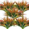32 Pcs Artificial Grass Fake Plants 17.3in Outdoor Plastic Plants UV Resistant Greenery Fake Grass for Home Window Garden Office Patio Hanging Planter Pathway Front Porch Décor Red by Phliofd
