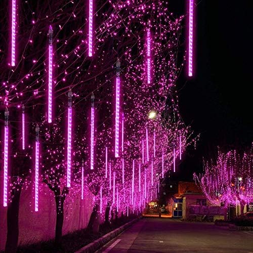 Aukora Halloween Lights Outdoor, UL Certified Meteor Shower Lights Purple - Image 2