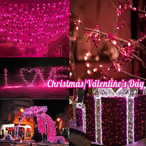 Hopolon Purple Halloween String Lights,2PACK Total 100Count 26FT,Green Wire - Image 3